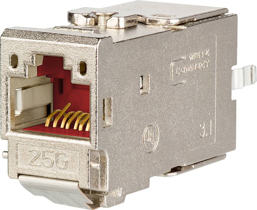 Metz Connect 130B11-25-E Module RJ45 encastrable E-Dat, connecteur de module 1 pc(s)