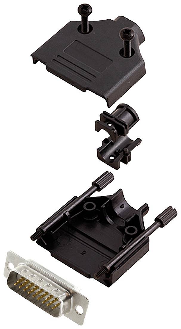 encitech DTPK-P-15-HDP26-W-K 6355-8053-02 Kit embase SUB-D mâle 180 ° Nombre de pôles: 26 fût à souder 1 pc(s)