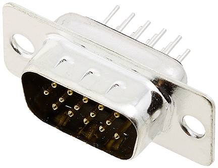 encitech HDD-15-MTBS 2103-0300-01 Embase SUB-D mâle 180 ° Nombre de pôles: 15 pin à souder Tray