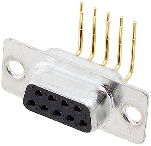 encitech DD09-F-T-B-M-RBM 2103-2200-11 Embase SUB-D femelle 90 ° Nombre de pôles: 9 pin à souder Tray