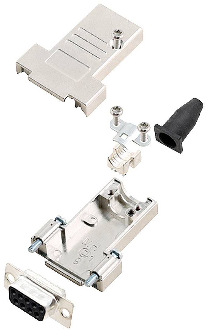 encitech DTSL09-SJSRG-T-DBS-K 6355-0086-11 Kit embase SUB-D femelle 180 ° Nombre de pôles: 9 fût à souder 1 pc(s)