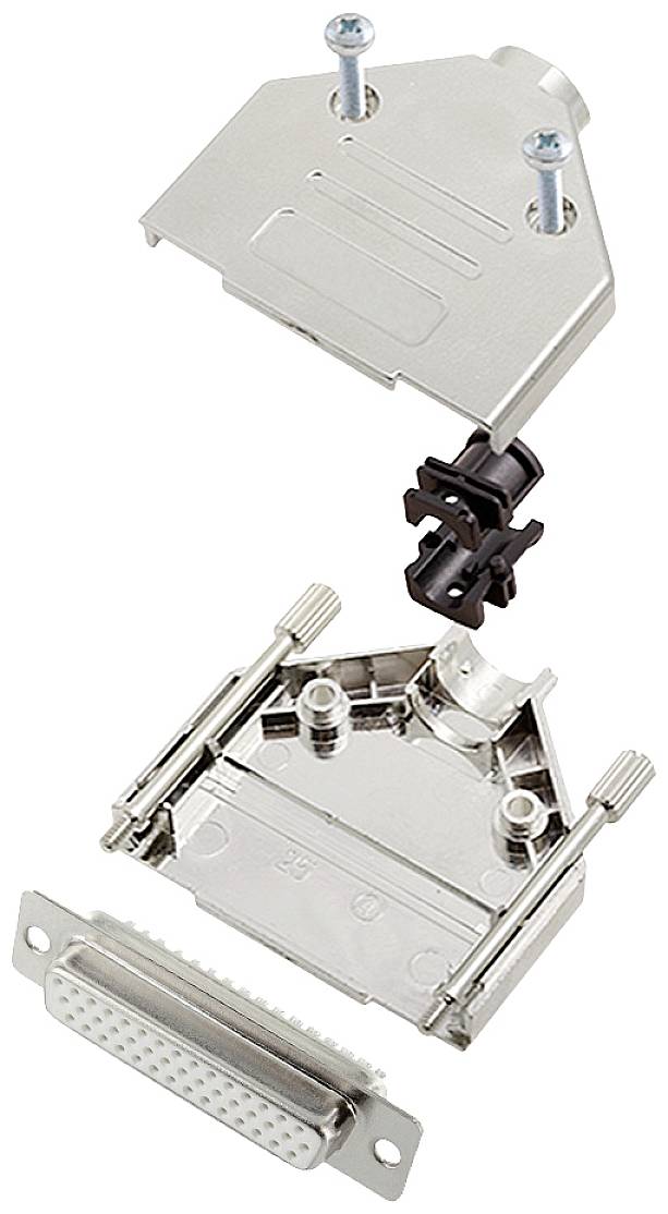 encitech DTPK25-M-HDS44-W-K 6355-8056-13 Kit embase SUB-D femelle 180 ° Nombre de pôles: 44 fût à souder 1 pc(s)