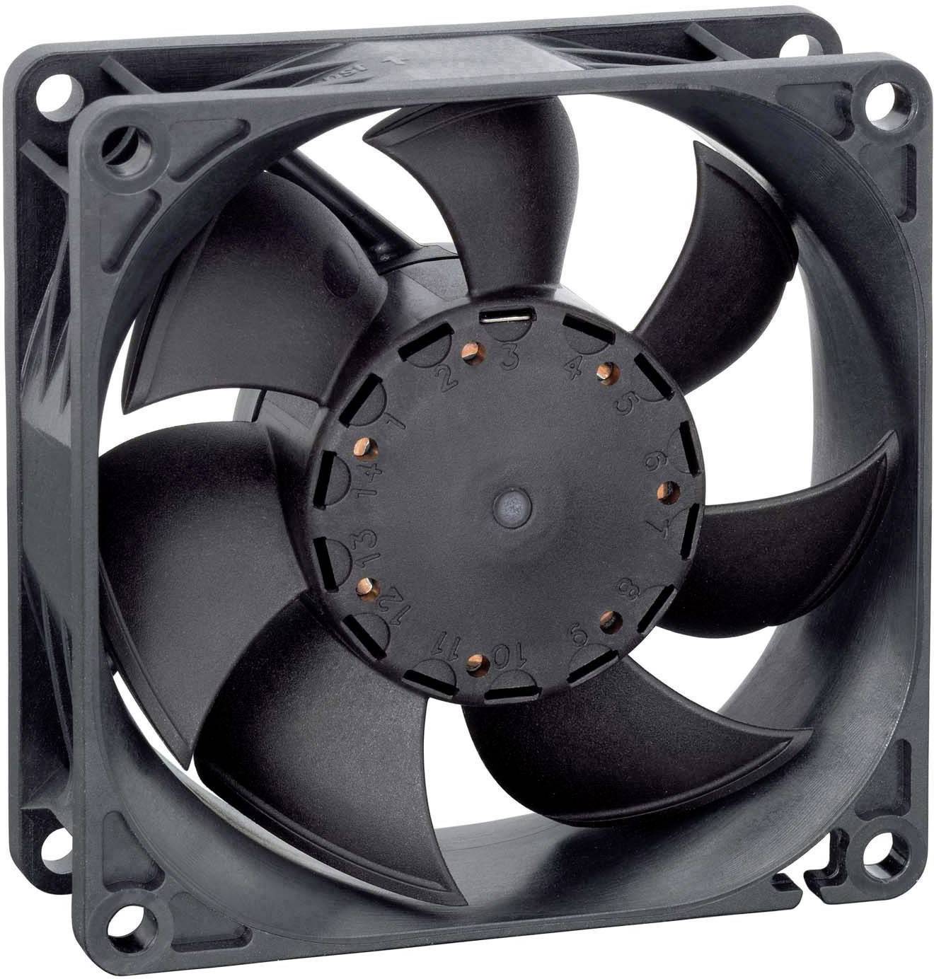 Ventilateur axial EBM Papst 8452/2 HHP 9292507012 12 V/DC 82 m³/h (L x l x H) 25 x 80 x 80 mm 1 pc(s)