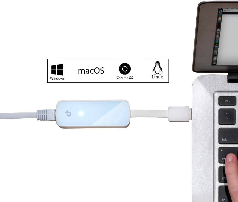 Adaptateur réseau TP-LINK UE200 100 MBit/s USB 2.0