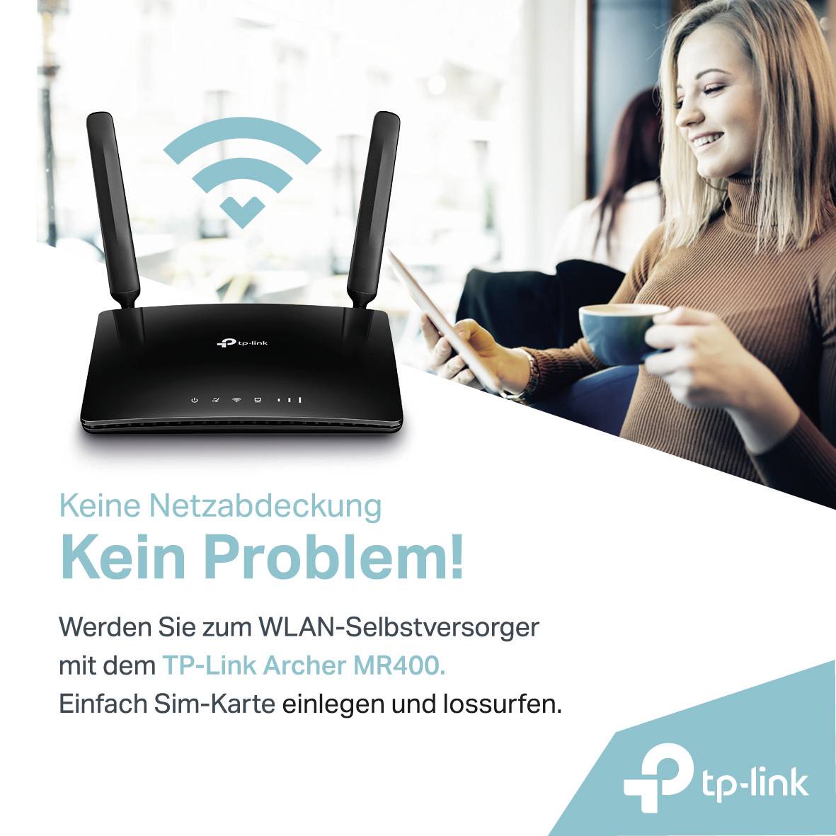 Routeur Wi-Fi TP-LINK Archer MR400 Modem intégré: LTE 2.4 GHz, 5 GHz 1 pc(s)
