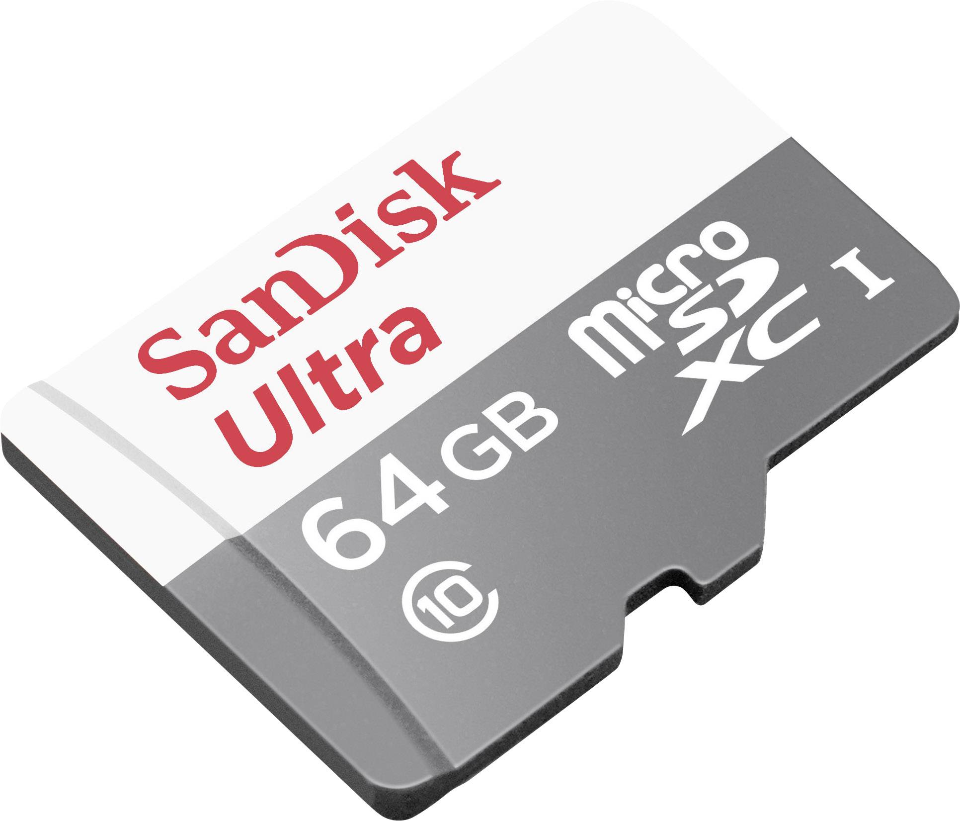 SanDisk Ultra Android microSDXC-Karte 64 GB Class 10, UHS-I inkl. Android-Software, Wasserdicht
