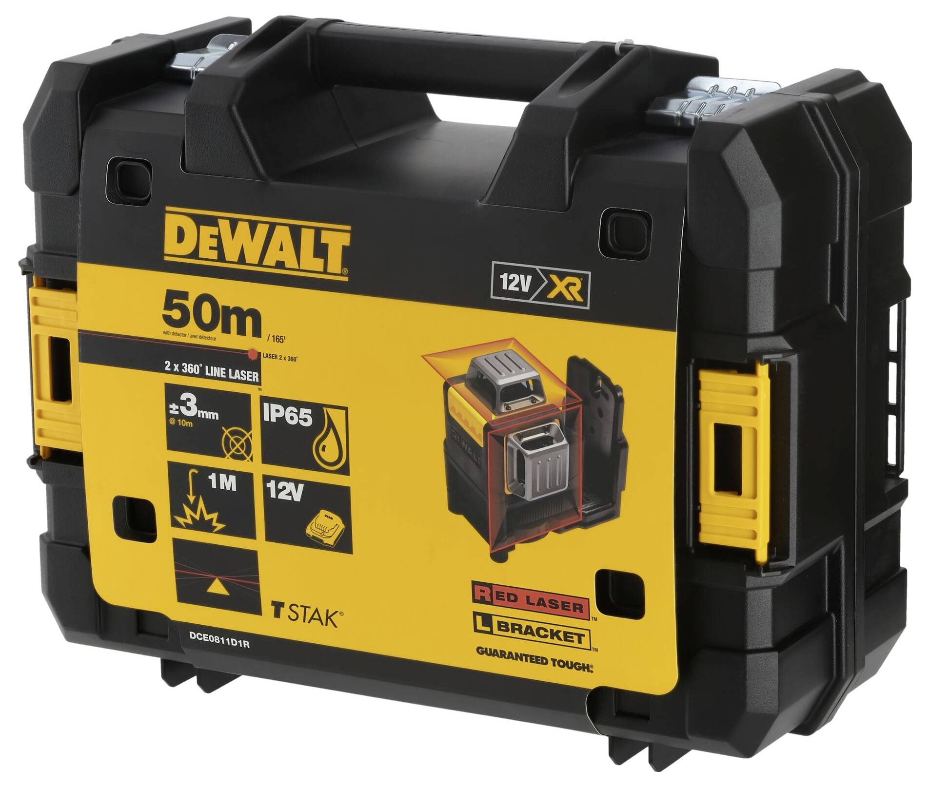 DEWALT DCE0811D1R Laser à lignes autonivelant Portée (max.): 20 m