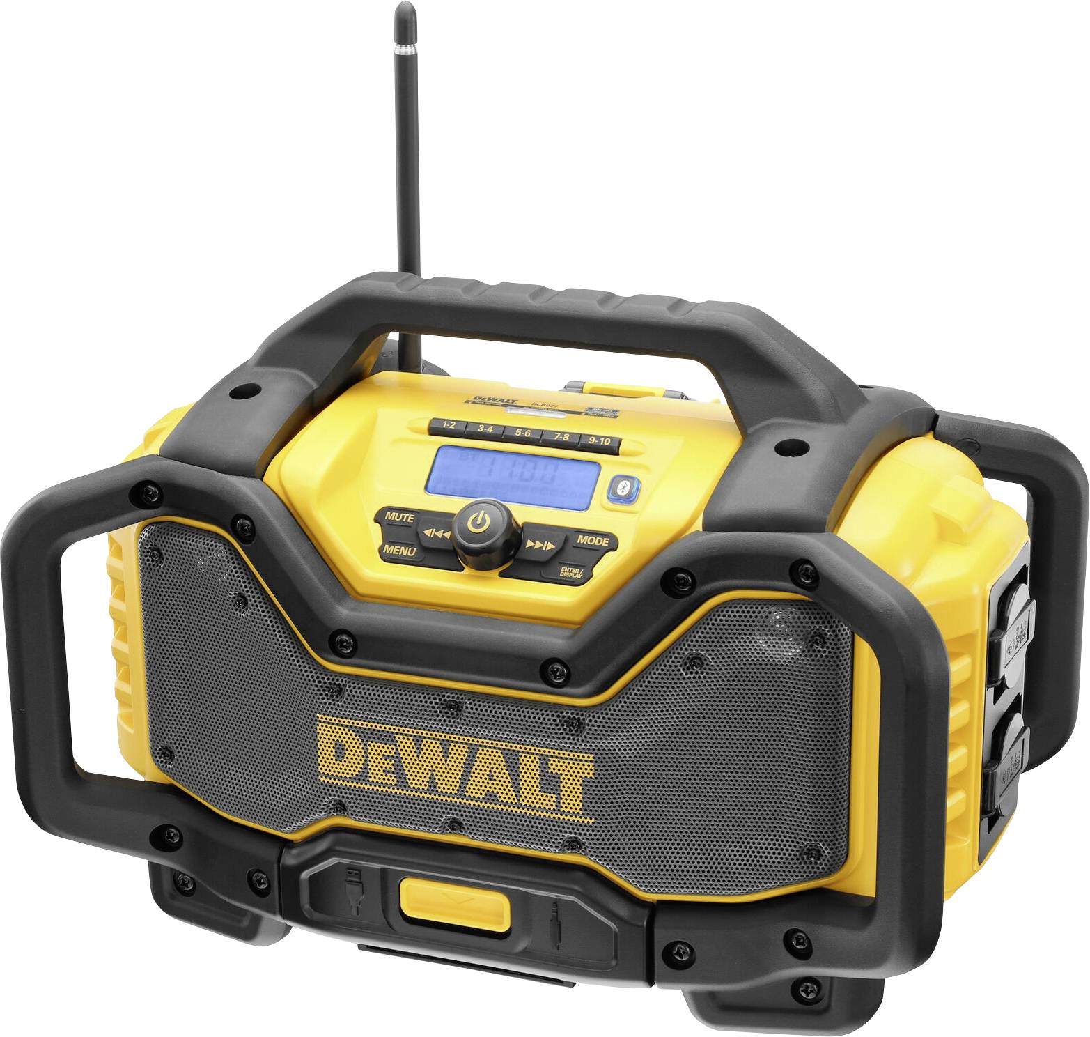 DEWALT DCR027 Radio de chantier noir, jaune
