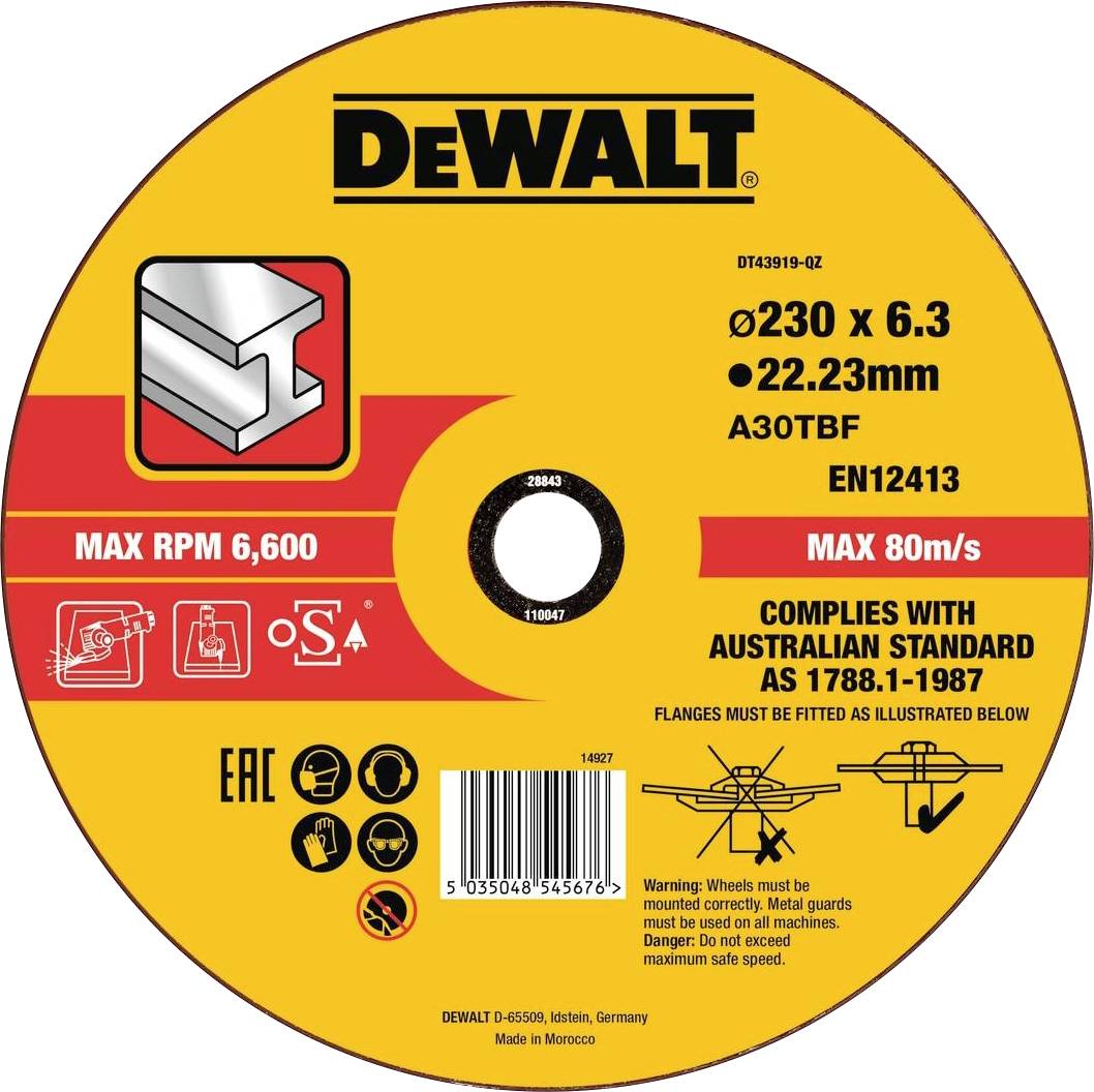 Disque à ébarber 1 pièce DEWALT DT43919-QZ 1 pc(s)