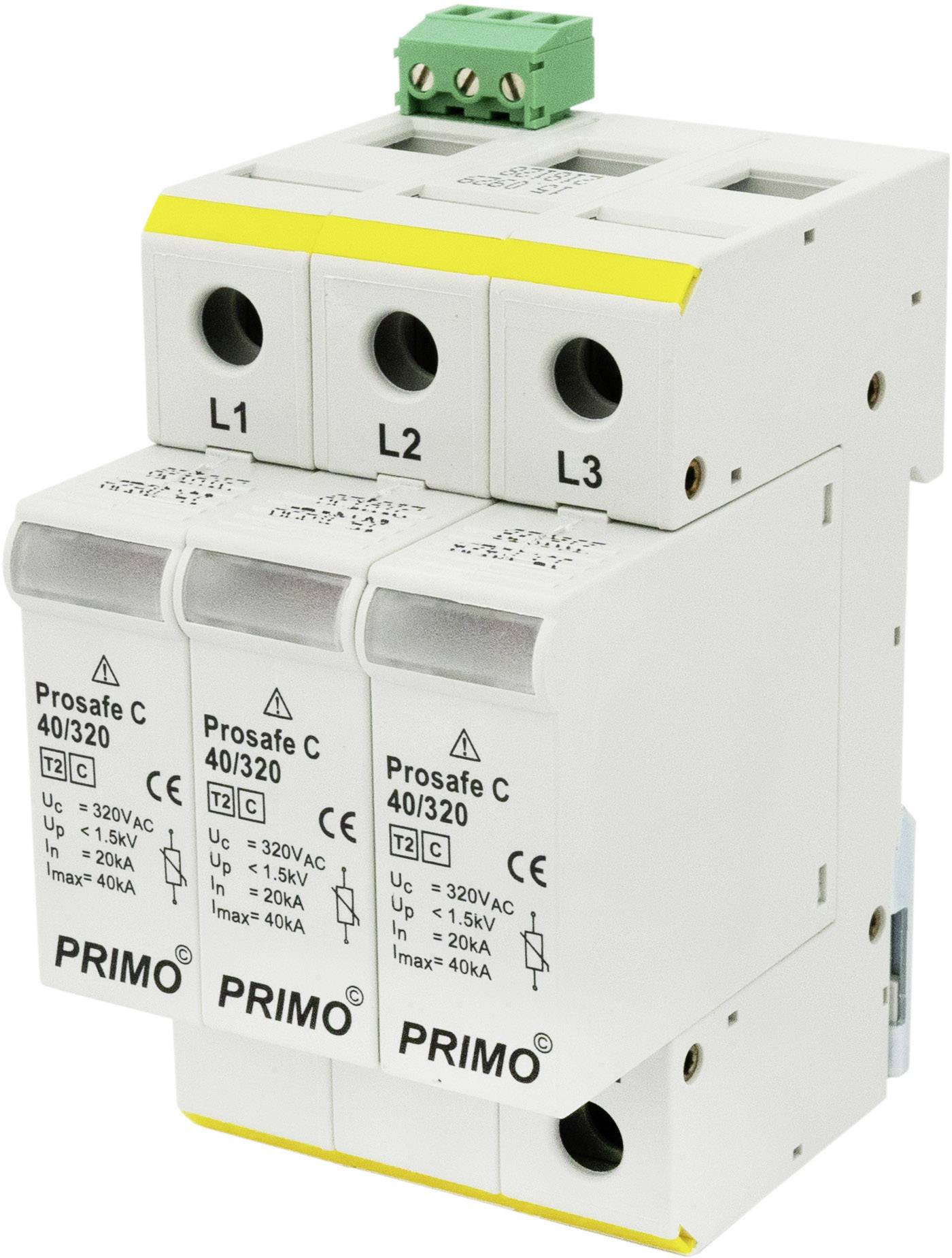 Parafoudre pour armoire électrique PRIMO Prosafe CR 120/320 TNC (3+0) P180 Protection anti-surtension pour: armoire de
