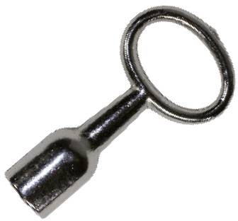 Basi 301V-8 Clé forée argent