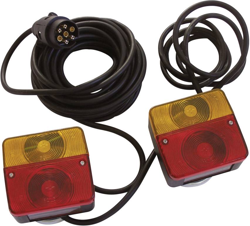 HP Autozubehör Kit d'éclairage pour remorque 7 pôles clignotant, feu stop, éclairage de marquage arrière 12 V ave