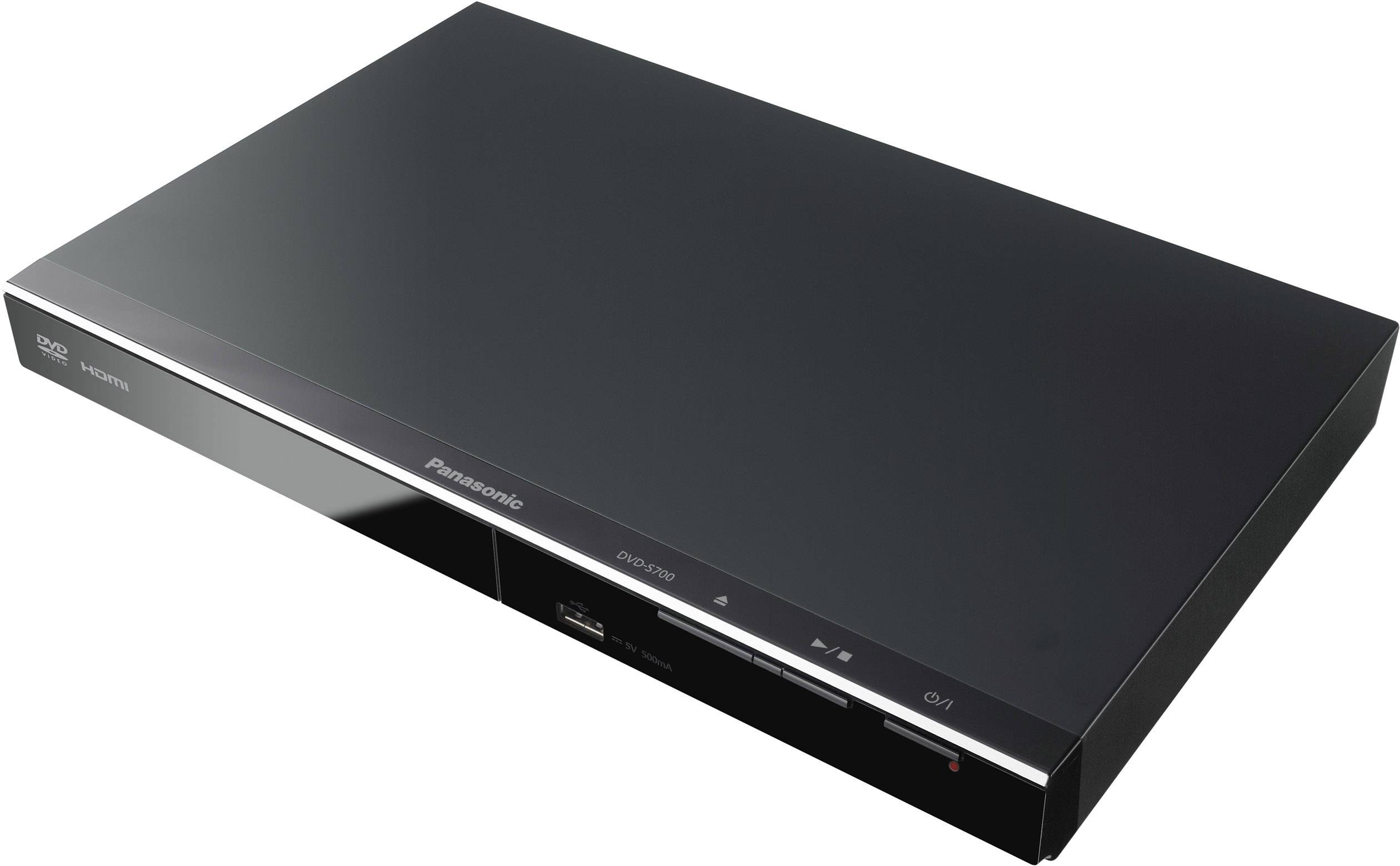 Lecteur Blu-ray noir avec ports HDMI et USB sur une surface lisse.