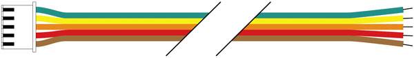 Un diagramme montre le câblage d'une fiche RJ45 avec des câbles codés par couleur connectés à un module.