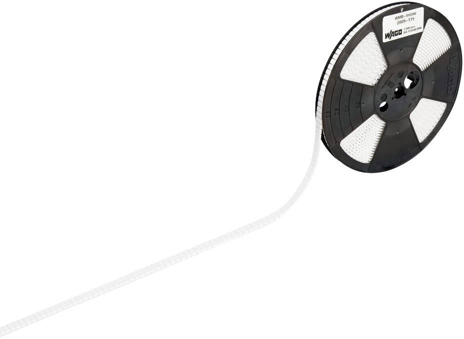 Un rouleau de composants électroniques blancs disposés sur une longue bande. Essentiel pour la fabrication électronique.
