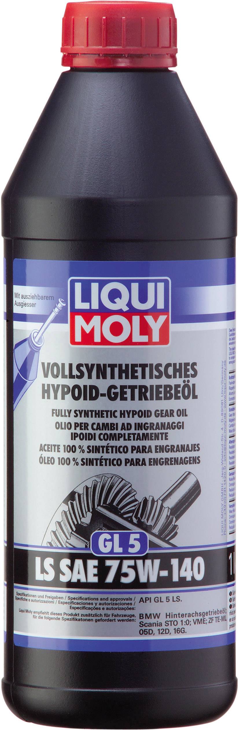 Liqui Moly (GL5) LS SAE 75W-140 4421 Huile pour engrenage 1 l