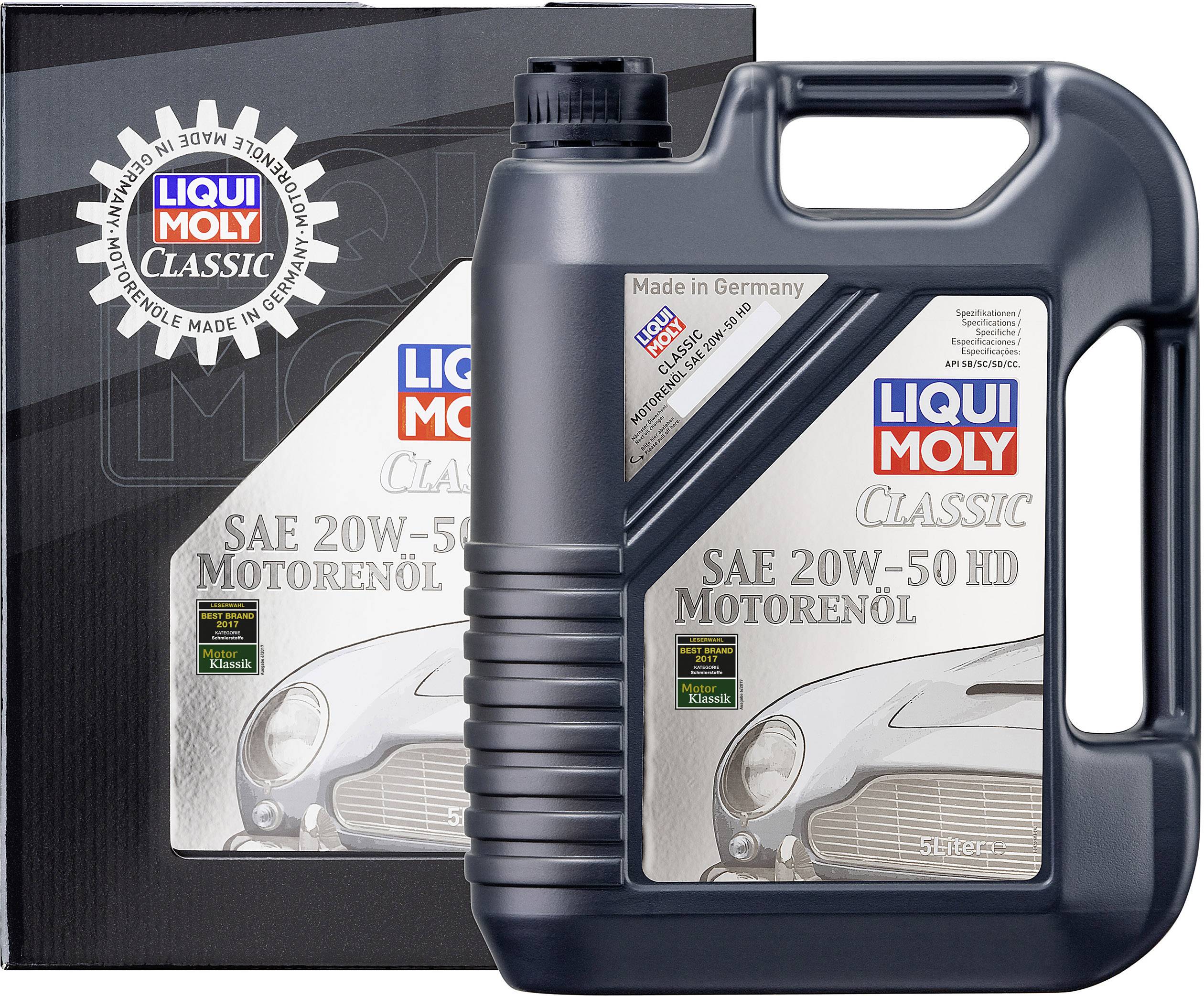Liqui Moly SAE 20W-50 HD 1129 Huile pour moteur 5 l