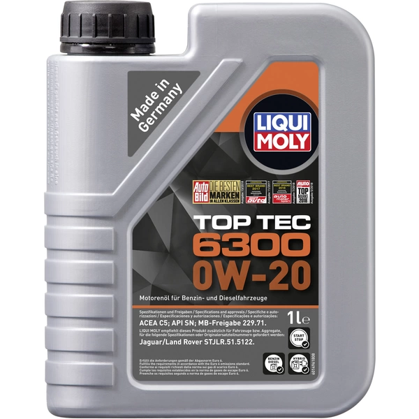 Liqui Moly Top Tec 6300 0W-20 21210 Huile moteur 1 l Liqui Moly Top Tec 6300 0W-20 21210 Huile moteur 1 l