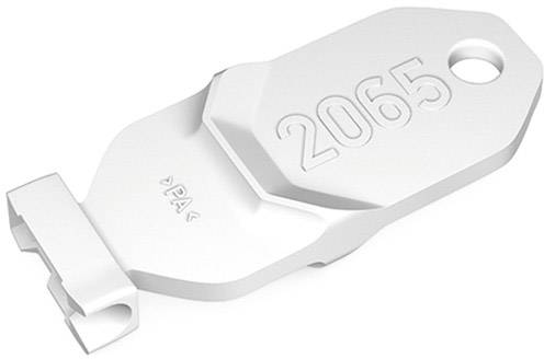 Casquette blanche avec le numéro '2065' gravé.