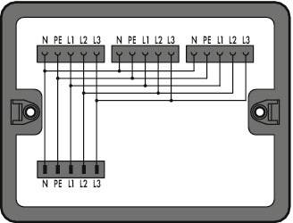 Boîte de répartition série (connecteur réseau) 899 WAGO 899-631/341-000 25 A noir 1 pc(s)