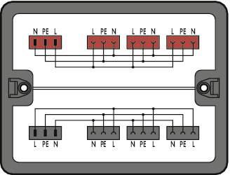 Boîte de répartition série (connecteur réseau) 899 WAGO 899-631/311-000 25 A noir 1 pc(s)