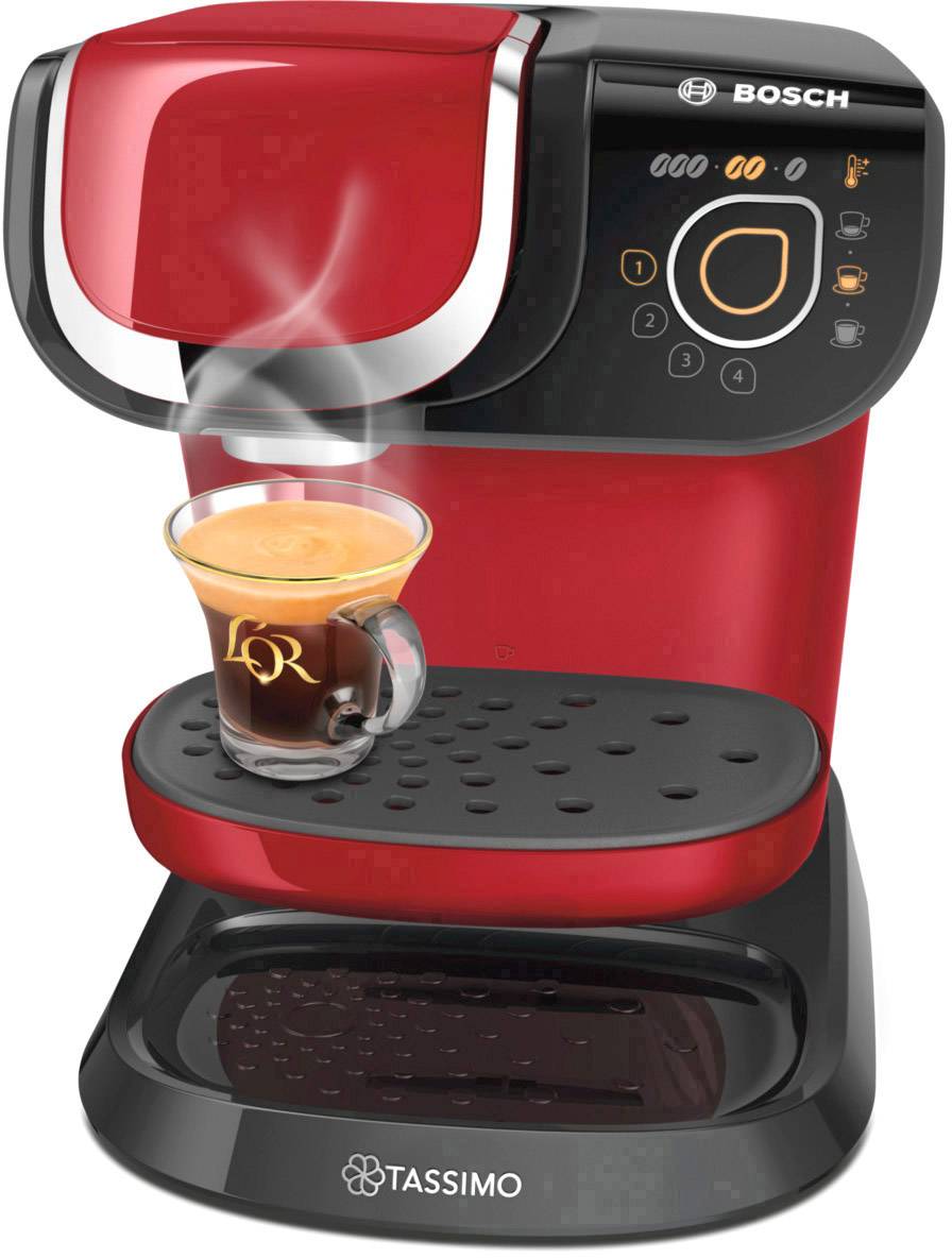 Bosch Haushalt Tassimo MyWay TAS6003 Kapselmaschine Rot, Schwarz