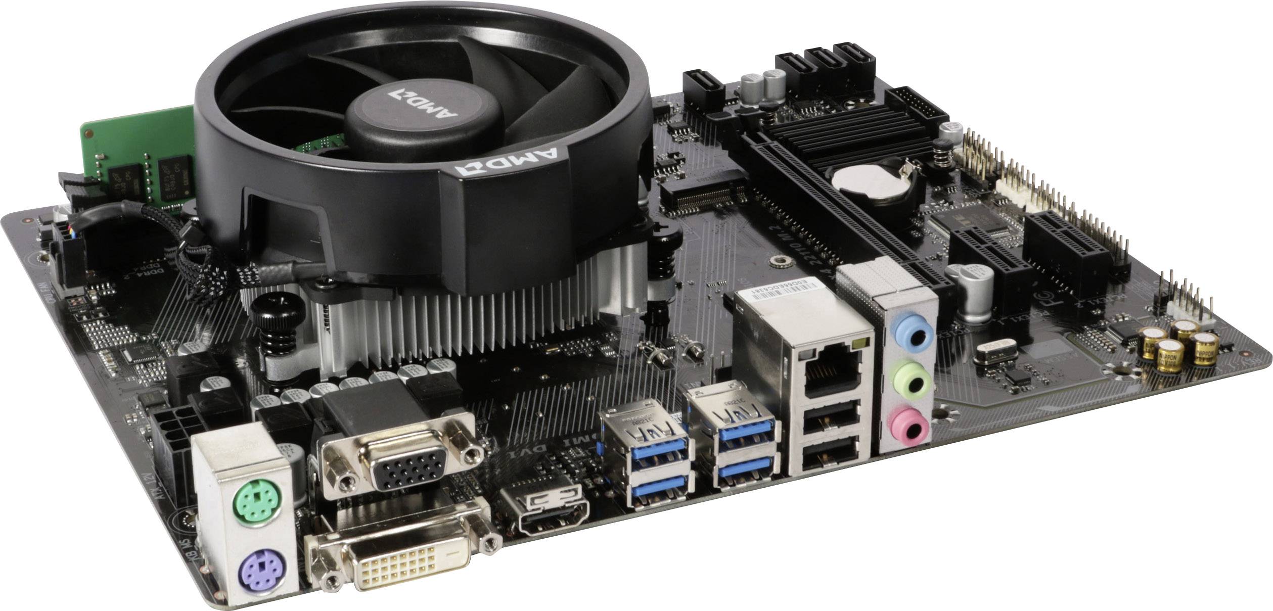 Gigabyte PC Tuning-Kit AMD Ryzen 3 1200 (4 x 3.1 GHz) 4 GB Micro-ATX