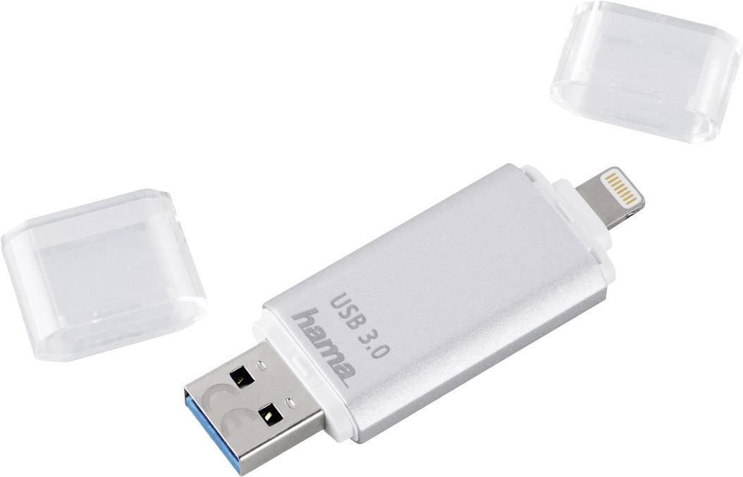 Hama USB-Zusatzspeicher Smartphone/Tablet Save2Data Silber 64 GB USB 3.0
