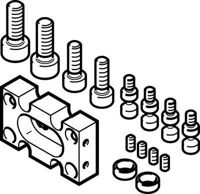 Instructions de montage : Le diagramme montre des vis de différentes tailles et formes, avec supports et rondelles, disposés de manière appropriée.