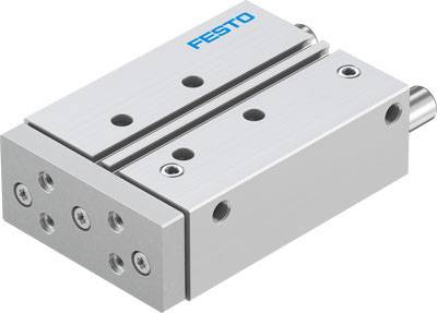 Un vérin pneumatique compact avec plusieurs trous de fixation, adapté aux applications industrielles précises.