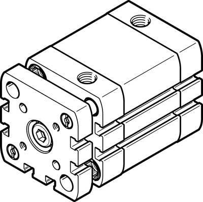 FESTO 574036 ADNGF-40-40-PPS-A Vérin compact Longueur de course: 40 mm 1 pc(s)