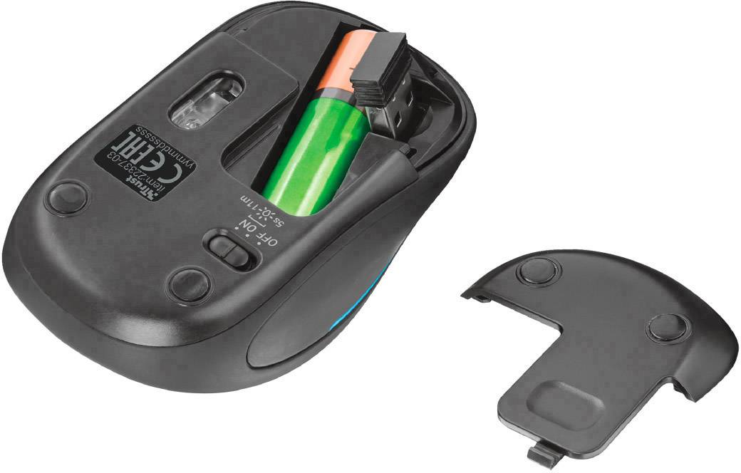 Trust Yvi FX Souris radio optique multicolore 4 Boutons 1600 dpi