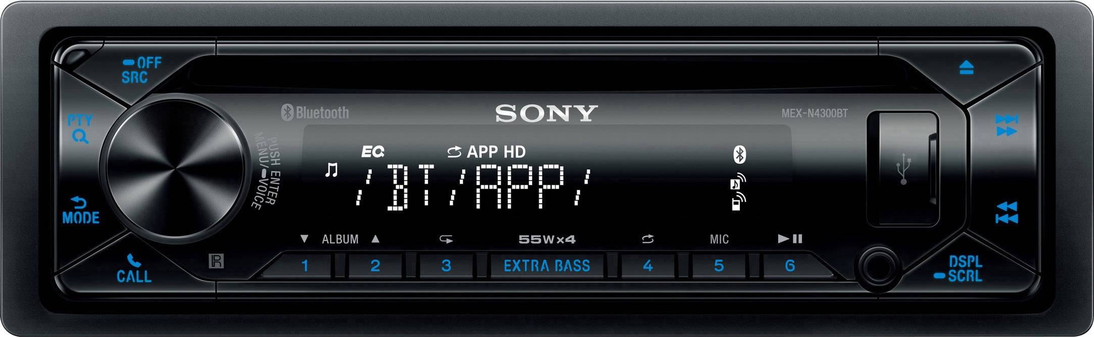 Autoradio Sony MEX-N4300BT MEXN4300BT.EUR 1 pc(s)