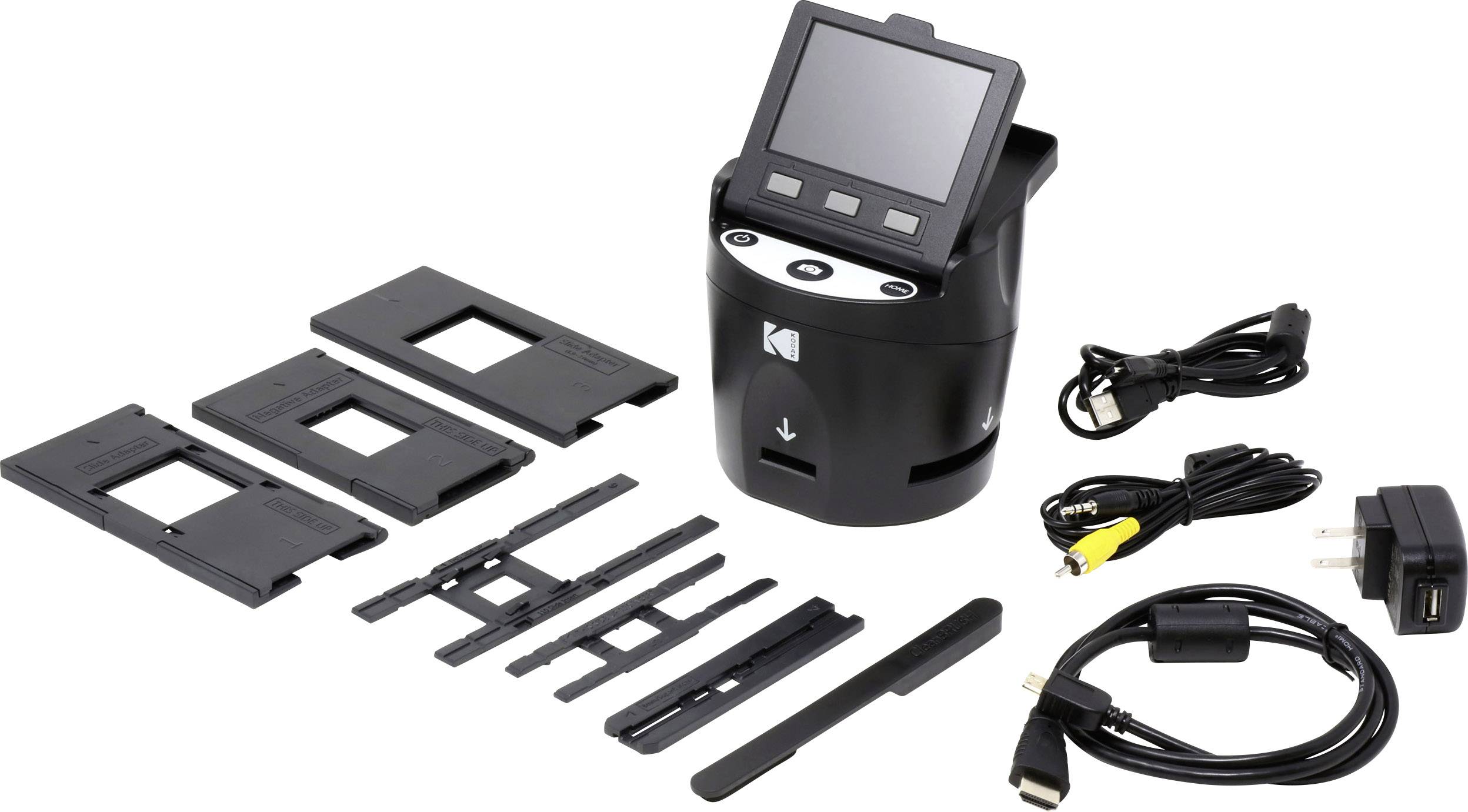 Scanner de films Kodak SCANZA Digital Film Scanner lecteur de transparents, écran intégré, numérisation sans ordinateur, sortie