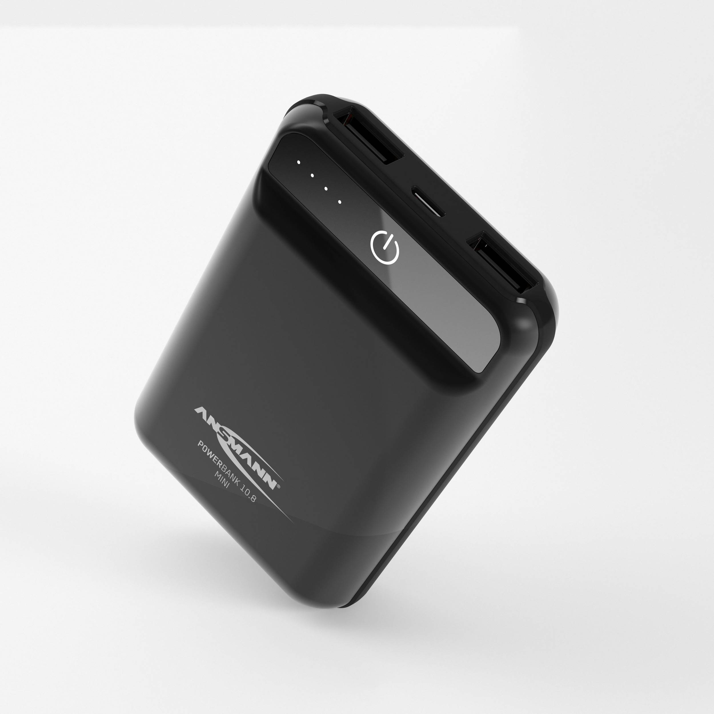 Ansmann PB10.8 mini Powerbank (batterie supplémentaire) 10000 mAh Smart IC LiPo Micro USB, USB noir affichage du statut