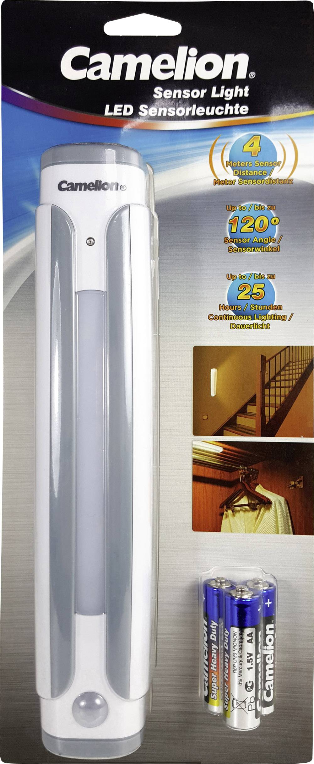 Camelion 30200050 Sensor-Light SL7018 LED Lampe de camping 25 lm à pile(s) 123 g blanc, gris