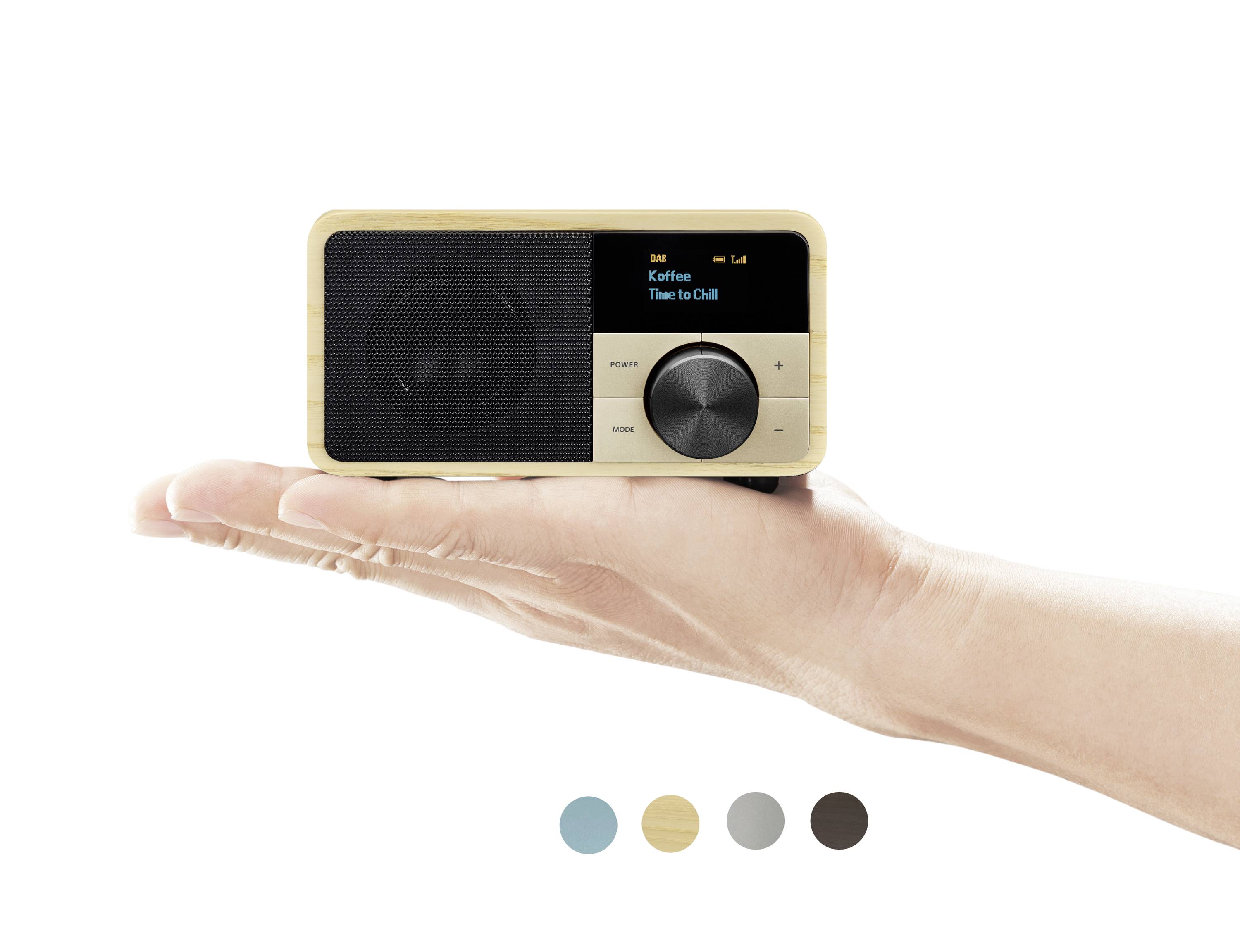 Sangean Genuine Mini DDR-7 Radio de table DAB+, FM AUX, Bluetooth bois