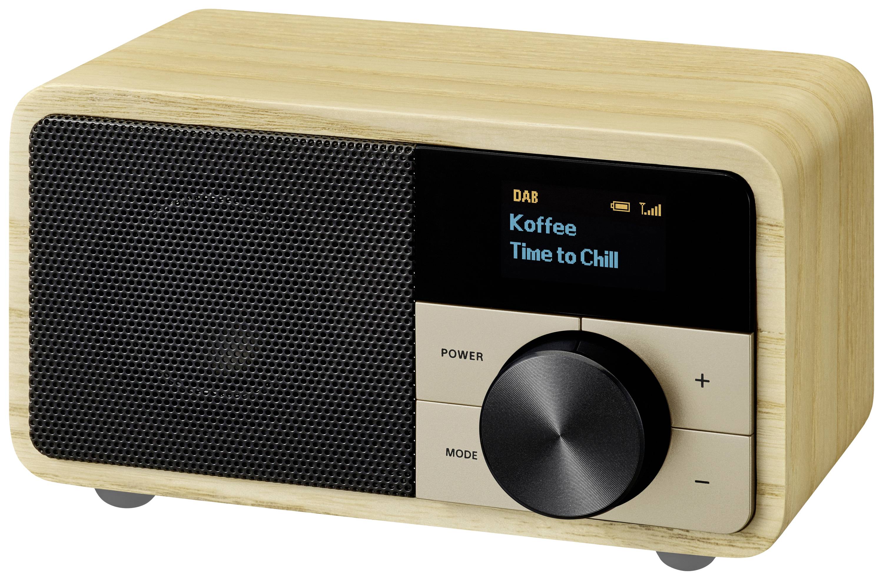 Sangean Genuine Mini DDR-7 Radio de table DAB+, FM AUX, Bluetooth bois