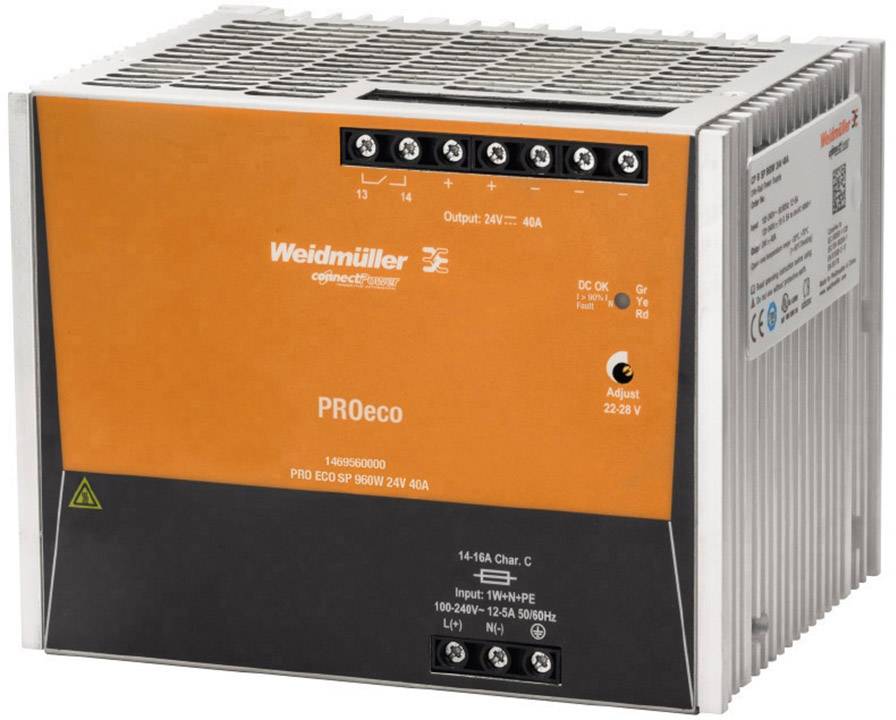 Alimentation à découpage Weidmüller PRO ECO 72W 12V 6A 16 V/DC 6 A 72 W