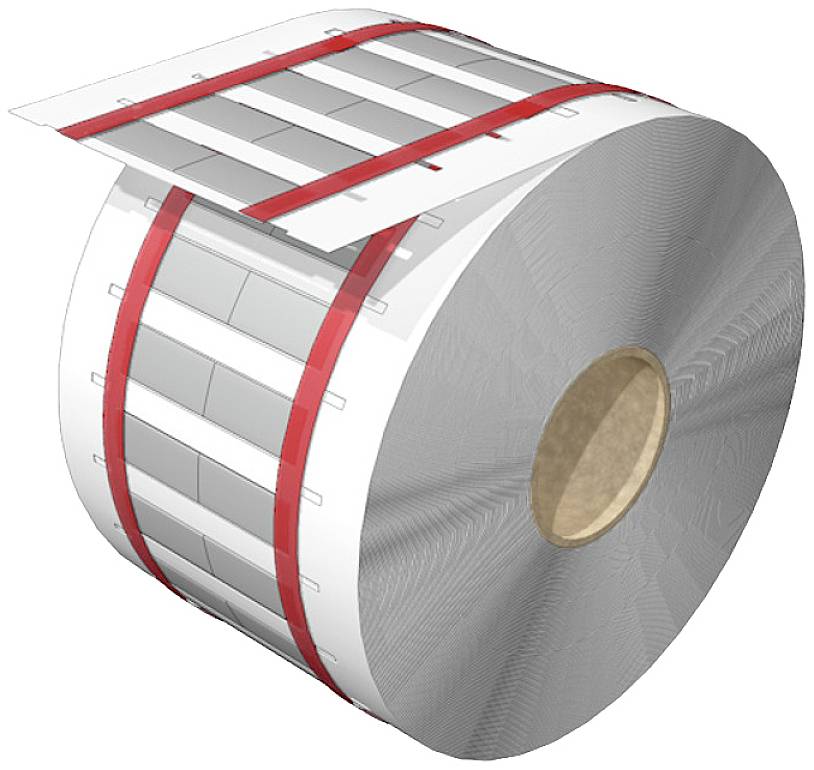 Weidmüller 2621620000 HS-FR 3.2-6.4/25 MM W Système de marquage de câbles Surface de marquage: 24.9 x 10.3 mm blanc Nombre de