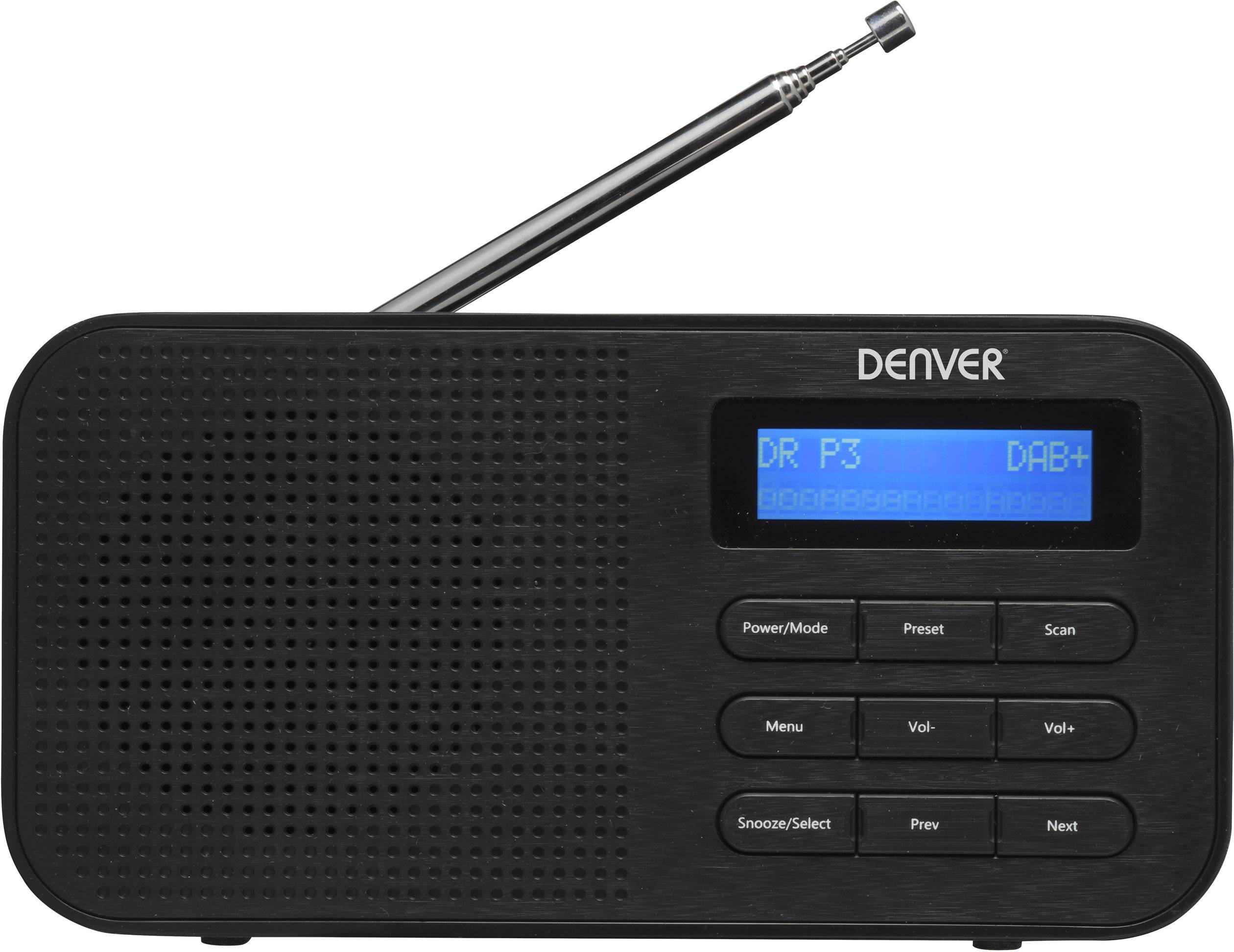 Denver DAB-42 Radio portative DAB+, FM noir