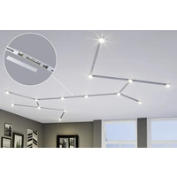 Paulmann URail 97765 Elément pour système d'éclairage sur rail haute tension Alimentation médiane chrome (mat) Paulmann URail 97765 Elément pour système d'éclairage sur rail haute tension Alimentation médiane chrome (mat)