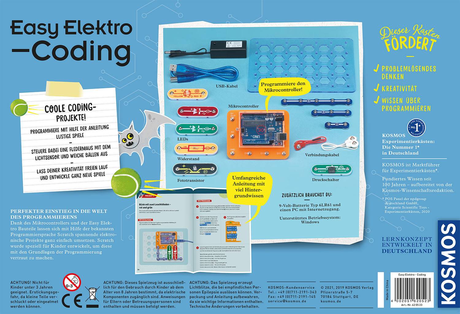 Kosmos 620523 Easy Elektro - Coding programmation Coffret d'expérience à partir de 8 ans