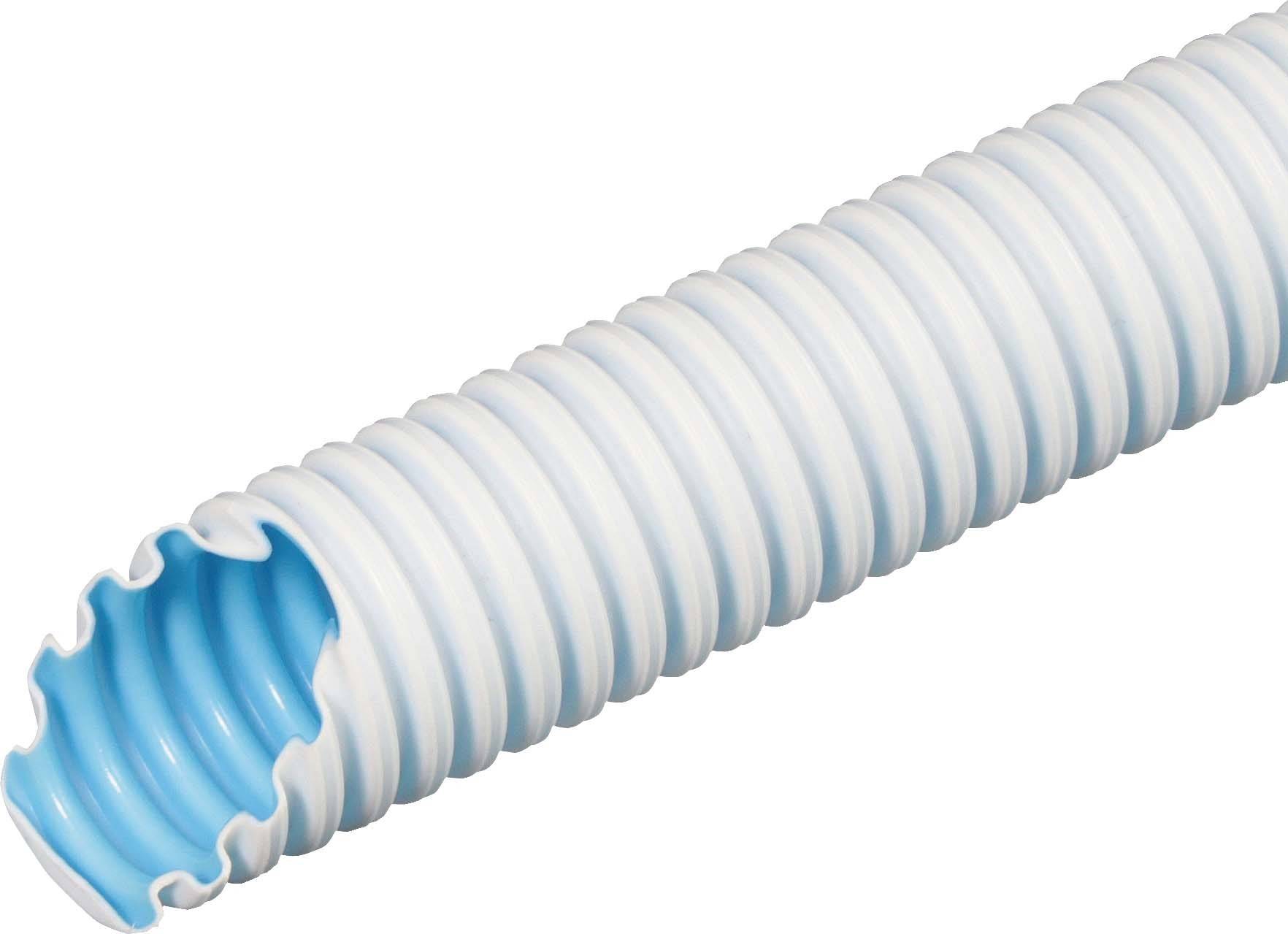 Fränkische Rohrwerke 26220020 FBY-EL-F 20 ws Gaine annelée blanc 14.9 mm 100 m