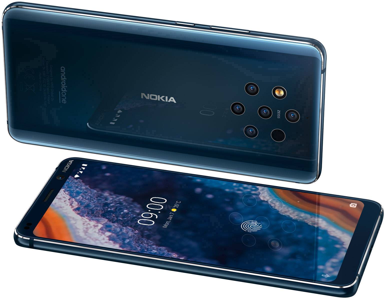 Nokia 9 PureView Dual-SIM Smartphone 128 GB 5.99 Zoll (15.2 cm) Dual-SIM Android™ 9.0 12 Mio. Pixel