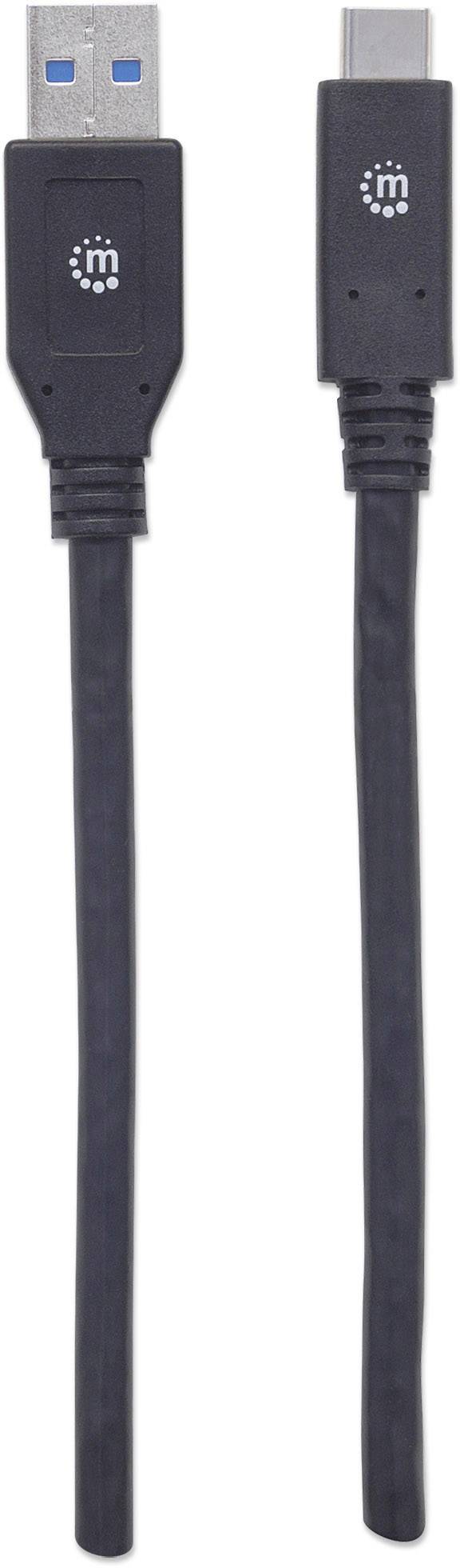 Manhattan Câble USB USB 3.2 Gen1 USB-A mâle, USB-C® mâle 3.00 m noir 354981