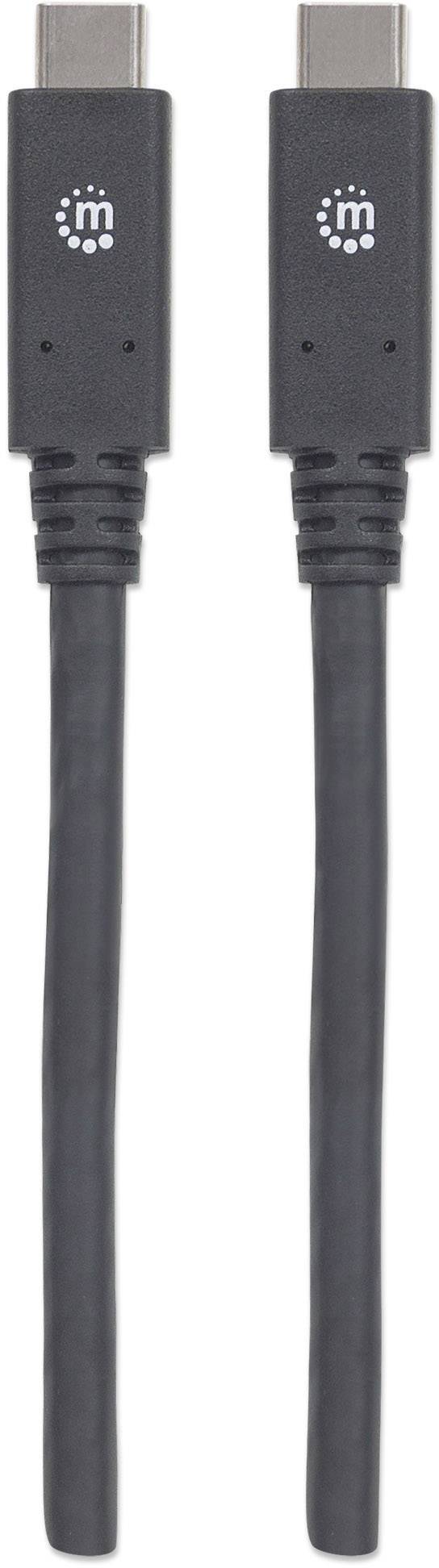 Manhattan Câble USB USB 3.2 Gen1 USB-C® mâle 2.00 m noir 354905