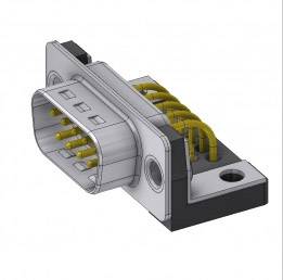 Deltron Connectors DTS 09 PYC M63UN SUB-D mâle 90 ° Nombre de pôles: 9 à souder, Pin 1 pc(s)