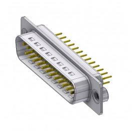 Deltron Connectors DTS25 PY/2 M85UN SUB-D mâle 180 ° Nombre de pôles: 25 à souder, Pin 1 pc(s)