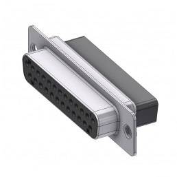 Deltron Connectors DTS25 SX SUB-D femelle 180 ° Nombre de pôles: 25 à sertir